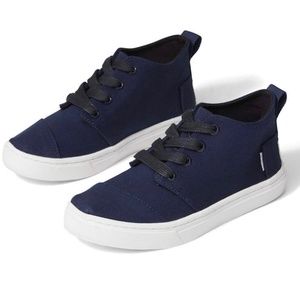 TOMS Shoes Youth Botas Sneaker - Navy Blue Canvas